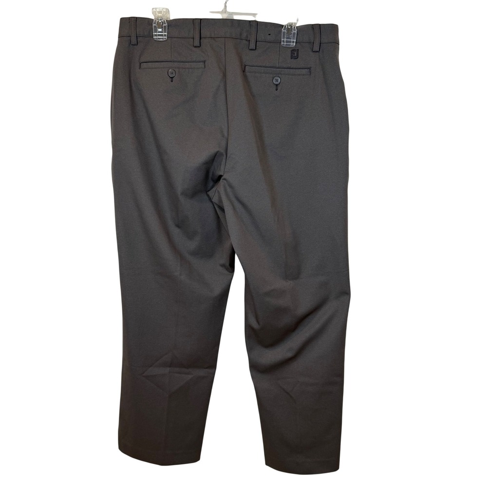 FootJoy Golf Pants Mens 36x30 Grey Performance Stretch Flat Front Trousers FJ